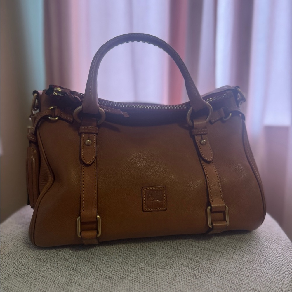 Dooney & Bourke Tan Leather Satchel